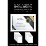 bymat 10 Adet A4 Çerçeve - Fotoğraf Ve Sertifika Çerçevesi - 21x30 Çerçeve - Mdf Beyaz Çerçeve