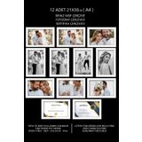 bymat 12 Adet 21x30 Çerçeve - Beyaz Çerçeve - A4 Çerçeve - Diploma Çerçevesi - Mdf Çoklu Fotoğraf Çerçeve