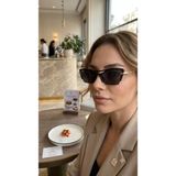 Bymiel Kadın Cat Eye (Kedi Gözü) Çerçeveli Altı Çerçevesiz Camlı Güneş Gözlüğü - 01-Siyah