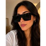 Bymiel Kadın Oversize Mask UV400 Güneş Gözlüğü Büyük Çerçeve - 01-Siyah