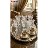 Bymyhand Cam Kahve Yanı Su Bardağı Sunum Bardağı Kadeh 6'Lı Set 50 Ml