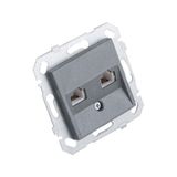 Byobu Füme Data-nümeris Telefon Priz Cat3-cat6 Çerçevesiz