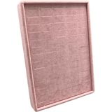 Byoztek 70 Li Batırmalı Yüzük Tablası Kadife - 1 - Pembe