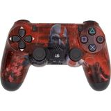 Byoztek Dualshock 4 V2 God Of War Kratos Edition Zct2 Kablosuz Ps4 Oyun Kolu - Kırmızı - Siyah