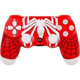 Byoztek Ps4 Dualshock 4 V2 Gamepad Yeni Nesil Kol Spider-Man Desenli Pc Uyumlu - Kırmızı - Beyaz