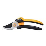 Bypass L Bahçe Makası, Masif, P341, Taze Dallar ve Çalılar Için, Yapışmaz Kaplama, Paslanmaz Çelik Bıçaklar, Uzunluk: 20,5 Cm, Siyah/turuncu, 1057164