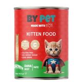 Bypet Dana Etli Yavru Kedi Yaş Kedi Maması 1 Adet -400 Gram Konserve