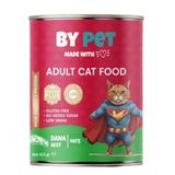 Bypet Dana Etli Yetişkin Yaş Kedi Maması 1 Adet -400 Gram Konserve