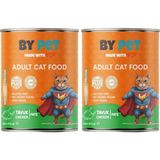 Bypet Tavuk Etli Yetişkin Yaş Kedi Maması 1 Adet -415 Gram Konserve 2li paket