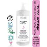 Byphasse Dermo Micellar Topiphasse Atopik Hassas ve Çok Kuru Ciltler için 1000 ml Misel Duş Jeli