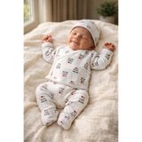 BYS BABY FASHION 7 Parça Mevsimlik Pamuklu Yenidoğan Kız-Erkek Bebek Hastane Çıkış Zıbın Seti 0-3 Ay