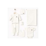 BYS BABY FASHION 7'Li Pamuklu Yenidoğan Kız ve Erkek Bebek Hastane Çıkışı Seti (Battaniyeli )