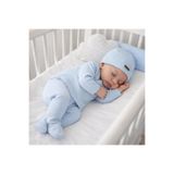 BYS BABY FASHION Mevsimlik 7'Li Mavi Pamuklu Yenidoğan Erkek Bebek Hastane Çıkış Seti ( Battaniyeli)