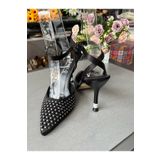 BYSLÇ SHOES TAŞLI KELEBEK SİYAH SATEN ABİYE AYAKKABI TREND MODEL