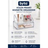 BYTA Çekmeceli Şeffaf Akrilik Makyaj ve Kozmetik Organizeri – Çok Bölmeli Masaüstü Düzenleyici ve Saklama Kutusu
