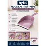 BYTA Lastikli Faraş Ergonomik Saplı Kauçuk Kenarlı Toz ve Kırıntı Toplama Küreği