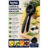 BYTA Manuel Limon Sıkacağı Narenciye Sıkacağı Süzgeçli Ergonomik Meyve Sıkacağı Limon Portakal Mandalina Presi