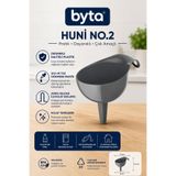 BYTA No.2 Plastik Huni - Çok Amaçlı Geniş Ağızlı Sıvı, Yağ ve Toz Aktarma Hunisi