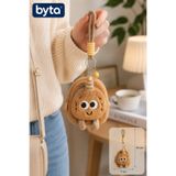 BYTA Peluş Mini Cüzdan Anahtarlık – Sevimli Karakter Figürlü Fermuarlı Bozuk Para Cüzdanı, Kartlık ve Çanta Aksesuarı