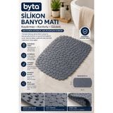 BYTA Silikon Kaydırmaz Banyo Matı 68x35 cm Vantuzlu Duş ve Küvet Matı