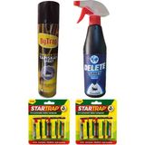 Bytrap Karasinek Sivrisinek Yakağan Ilaçları Yapışkan Sprey 300ML/DELETE 500ML/8 Adet Sinek Bandı