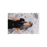 bytugcekaya Siyah Kısa Kollu Patlı Düğmeli Bluz