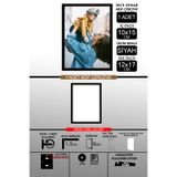Bytwo 1 Adet 10x15 Çerçeve - İnce Çıtalı Çerçeve - Siyah Çerçeve - 6mm Çerçeve - Fotoğraf Çerçevesi