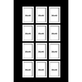Bytwo 12 ADET 30X40 ÇERÇEVE BEYAZ MDF - a3 Çerçeve - PVC ÇOKLU FOTOĞRAF ÇERÇEVESİ