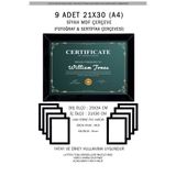 Bytwo 9 Adet ( A4 ) 21x30 Siyah Çerçeve Mdf - Pvc'li Çoklu Fotoğraflı Çerçeve - 21x30 Çerçeve - A4