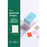 byutque Kenarları Kabartmalı Dikdörtgen Pul Şeklinde Delgeç Bullet Journal Scrapbooking Malzemesi Kağıt Kesici