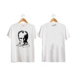 Byvol Atatürk Baskılı Tişört Atatürk T-Shirt - Beyaz - 2XL