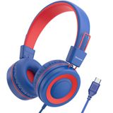 Bywulanda Yükseltme USB Tip C Çocuk Kulaklığı, Okul için, 94dB Güvenli Ses Sınırlı, HD Stereo Ses, Katlanabilir Hafif Kulak Üstü Kulaklıklar Erkek/Kız/Öğrenciler/Tablet/Seyahat için
