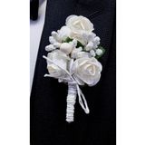 byYavuz Beyaz Yaka Çiçeği ( 10lu Paket ) Damat Yaka Çiçeği-sağdıç Yaka Çiçeği-damat Ve Arkadaşları Çiçeği
