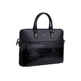 BYZ -243 Kroko Siyah Leptop Evrak Çantası Omuzdan Askılı 41x28x5 Cm
