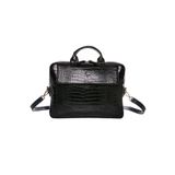 BYZ Evrak Çantası Macbook Air Pro 13"&13.3" Laptop Çantası 35x26x7 Cm Kroko Siyah Brief Case