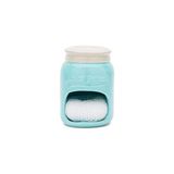BYZ Store Fox Run Süngerli Seramik Mason Kavanoz Tutucu, 8,9 x 8,9 x 12,7 Cm, Mavi - 0 Siyah - Option-1