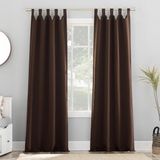 BYZ Store Sun Zero Easton Enerji Tasarruflu Karartma Sekmeli Perde Paneli, 101,6 cm x 160 Cm, Çikolata - Option-1 - 1BW-Beyaz