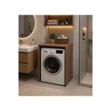 byzellahome %100 MDF Çamaşır Makinesi Dolabı - Ceviz Renk