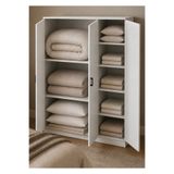 byzellahome Geniş Yüklük %100 MDF Gardırop-Beyaz Renk