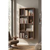 byzellahome MDF Modern Çok Bölmeli Kitaplık – Dekoratif Raflı Organizer Dolap, Ev ve Ofis Kullanımı