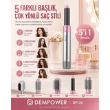 BYZM Kadınlar Için 5 Başlıklı Saç Şekillendirme Seti Fön, Düzleştirme ve Bukle Aparatlı