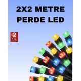 BYZM Noel ve Parti Dekorasyonu Için 2x2 LED Perde Işık – 8 Fonksiyonlu