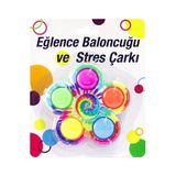 BYZM Pop It Renkli Stres Çarkı