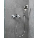 BYZM Siyah Duş Seti El Duşu Başlığı Spiral Hortum Dayanıklı Banyo Duş Aksesuarı