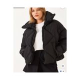 BZNspor Kadın Oversize Cepli Astarlı Şişme Mont