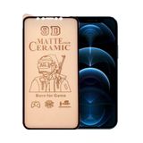 Bzontech Apple iPhone 12 Pro Max ile Uyumlu Ekran Koruyucu 9D Mat Seramik Nano
