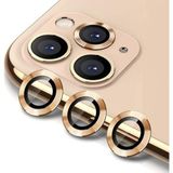 Bzontech Apple iPhone 12 Pro Max ile Uyumlu Mercek Lens Kamera Koruyucu GOLD