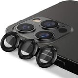 Bzontech Apple iPhone 12 Pro Max ile Uyumlu Mercek Lens Kamera Koruyucu SİYAH