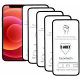 Bzontech İphone 12 Mini 5.4 İle Uyumlu Ekran Koruyucu Tam Kaplayan 5li Set