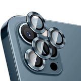 Bzontech iPhone 15 Pro / 15 Pro Max ile Uyumlu Mercek Lens Kamera Koruyucu MAVİ Titanyum